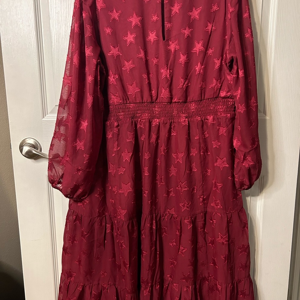 Torrid - Mini Clip Dot Chiffon Tiered Dress - Picture 3 of 4